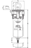 CHICAGO PNEUMATIC FILTER HOUSING NPT CONNECTIONS